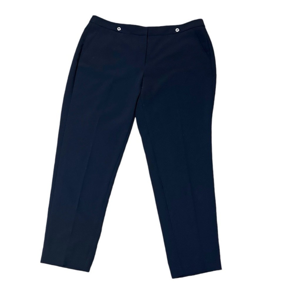 WHBM Taper Ankle Black Trouser Pants Size 12R